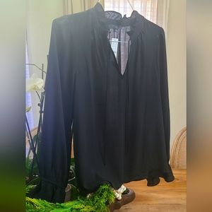J Crew Black Size M Elagant Top